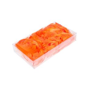 Piórka dekoracyjne Czakos w pudełku 35g, Pomarańczowe